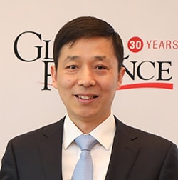 Liu Chao, syndication global head, corporate banking department, head office for Bank of China, accepting the honor for Best M&A Bank