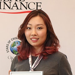 Shengbo Chen, product director for payment platform at Tencent (Tenpay), collecting the award for Best eCommerce Provider